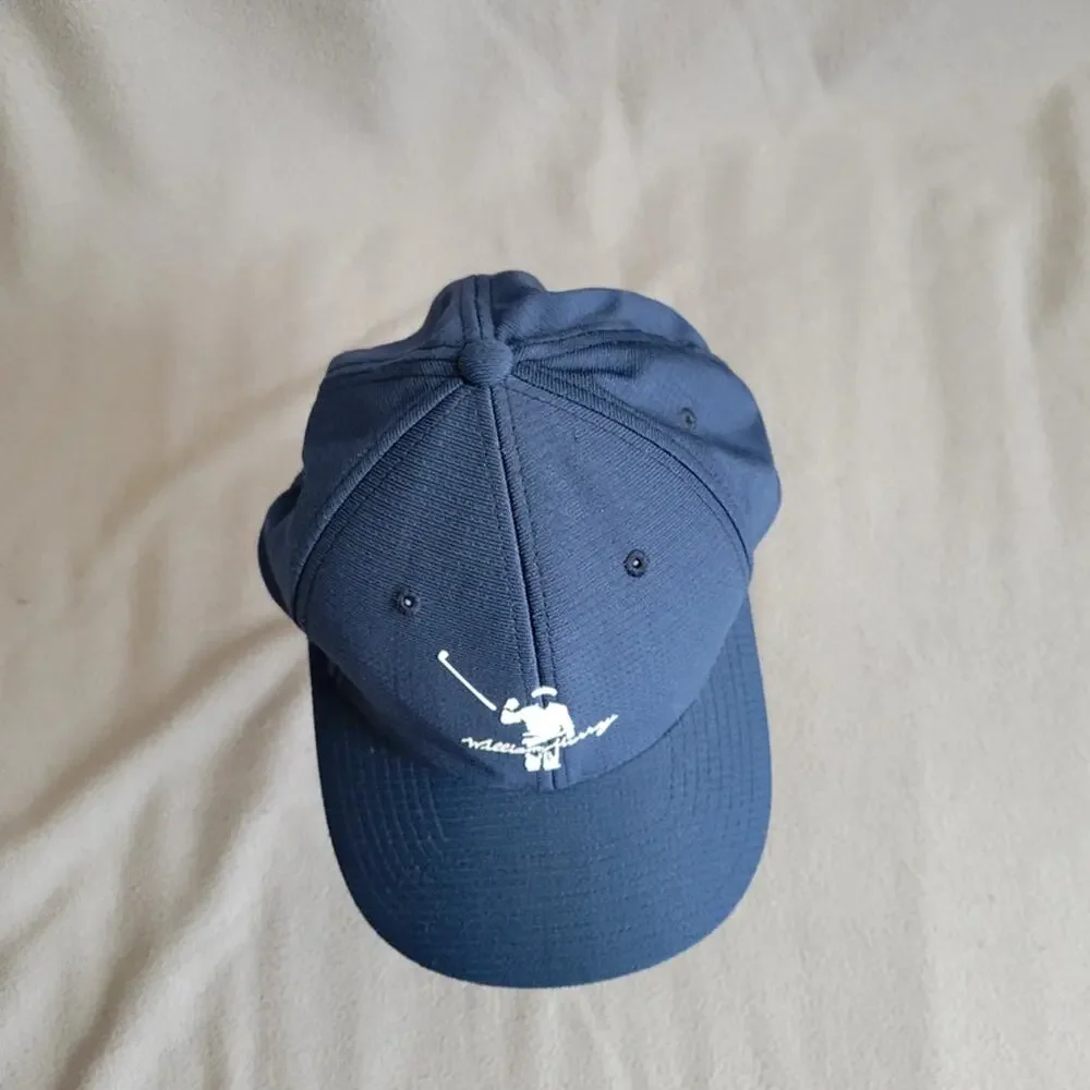 WILLIAM MURRAY Hat Fitted Cap L XL Yupoong Blue Navy Flexfit Logo - Picture 6 of 10